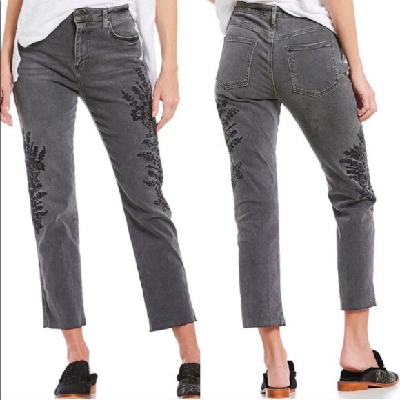 Free People Embroidered Jeans - Picture 6 of 10